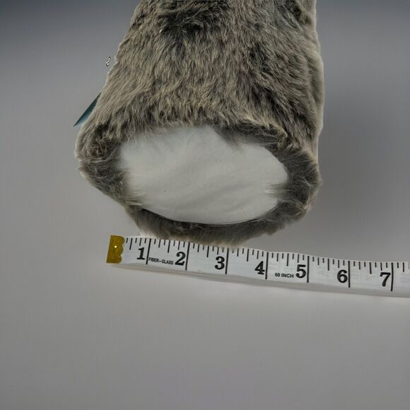 Glitzhome 17” Large Gray Soft Faux Fur Holiday Christmas Table Tree Decor New! - Picture 4 of 7